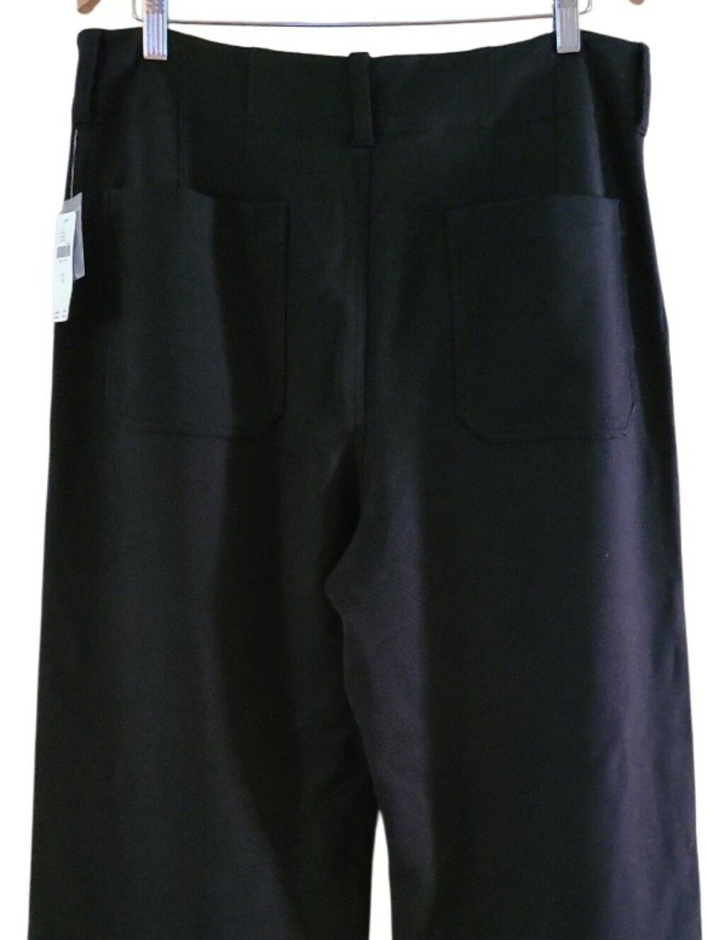 NWT Maeve Anthroplogie The Collette Wide Leg Full Length Pants Black - Picture 10 of 16